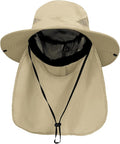 PFFY Sun Bucket Hats for Men Women 3” Wide Brim UPF 50+ Fishing & Beach Hat by PFFY