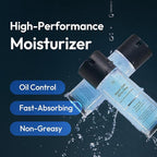 Men's Face Gel Moisturizer With Hyaluronic Acid for 24-Hour Hydration, Pore Minimizing and Non-Greasy Oil Control for All Skin Types - 3.71 fl oz