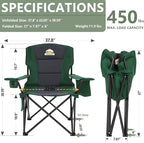 Oversized Folding Camping Chairs - Image 3