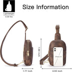 Telena Small Sling Bag for Women Leather Crossbody Fanny Packs Chest Bag for - Image 7
