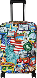 Explore Land Travel Luggage Cover Suitcase Protector Fits 23-26 Inch Case by ExploreLand