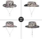 Sun Hats for Men Women Boonie Hat Foldable Fishing Hat UPF 50+ Bucket Hat for - Image 3