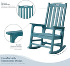Psilvam Oversized Outdoor Rocking Chair, - Image 5