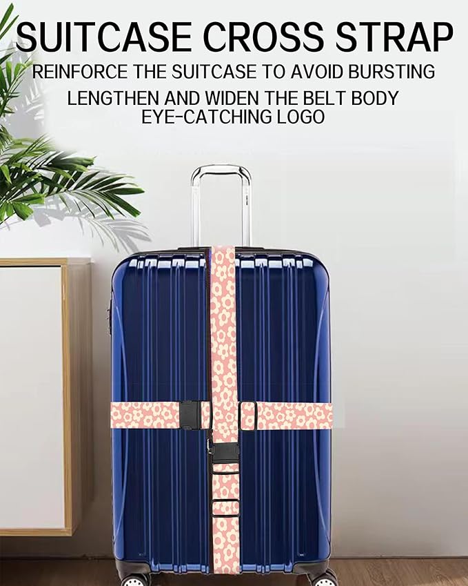 Luggage Straps for Suitcases, Adjustable Travel Belt, Durable Wide Luggage Strap - Image 5