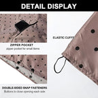 Rain Poncho Jacket Coat Hooded Zipper Style - Image 2