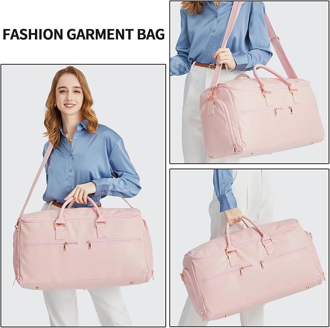 Carry On Garment Bag for Travel, Convertible Travel Garment Bag for Men Women - Image 6