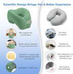 Travel Neck Pillow, Memory Foam Travel Pillow, Includes 3D Eye Masks, and - Image 7