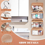 Travel Toiletry Bag for Women Hanging Travel Toiletry Organizer for Full-sized - Image 6