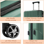 Merax Luggage Sets 3-Piece Hardshell - Image 8