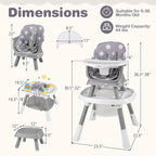 BABY JOY 16 in 1 High Chair, Convertible Baby Highchair - Image 8
