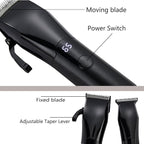 AIJALY Hair Clippers for Men, Cordless Clippers for Hair Cutting, Mens Hair Clippers and Trimmer Kit，Black