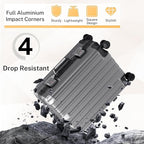 Krute Luggage 24 Inch Aluminum Frame Zipperless Suitcase - Image 7