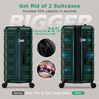 BEOW Luggage Sets 3 Piece For Men Women Expandable Hard Sided Suitcase Sets 3 - Image 3