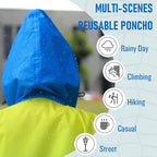 SaphiRose Rain Poncho Jacket Coat Hooded - Image 5