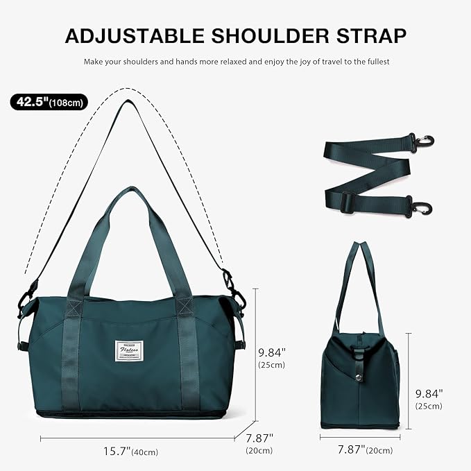 Travel Duffel Bag, Sports Tote Gym Bag, Shoulder Weekender Overnight Bag - Image 5
