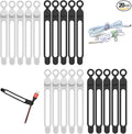 20pcs Silicone Cable Ties, Reusable Cable Management Organizer, Wire by ELECTRONICACCESSORIES