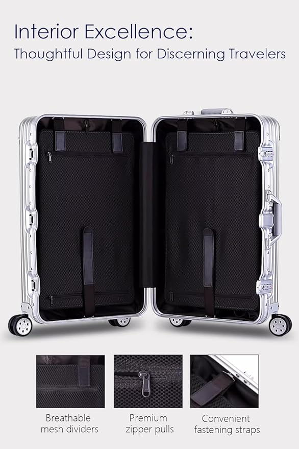 28 Inch All Aluminum Checked in Luggage - Image 6
