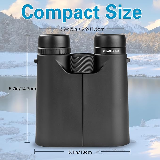 10x42 Binoculars for Adults High Powered Compact Binoculars - Image 6