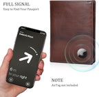 Polare Luxury RFID Blocking Leather Passport Holder Travel Wallet - Image 5