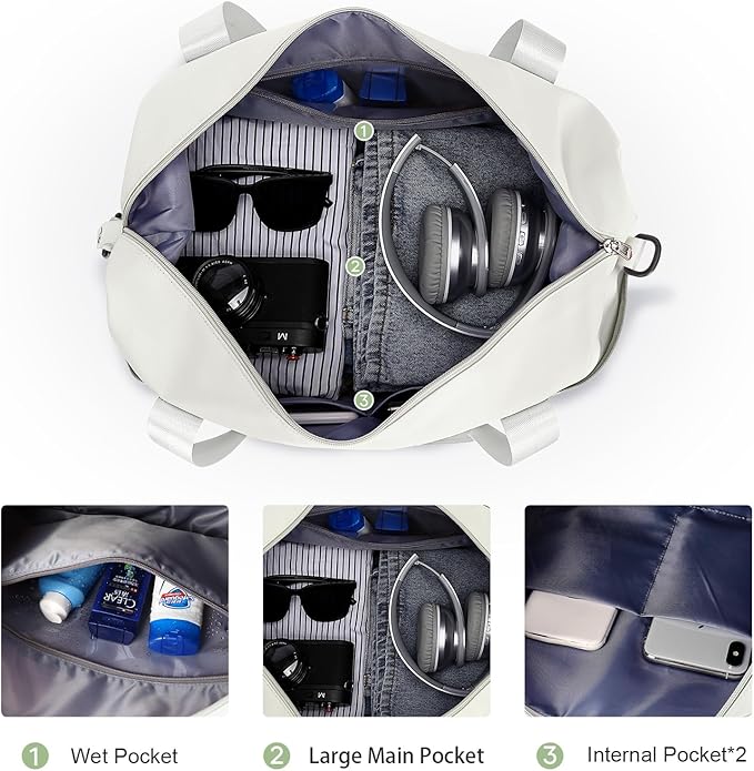 Travel Duffel Bag, Sports Tote Gym Bag, Shoulder Weekender Overnight Bag - Image 6