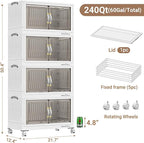 BROVIEW 240Qt Stackable Storage Bins - Image 2