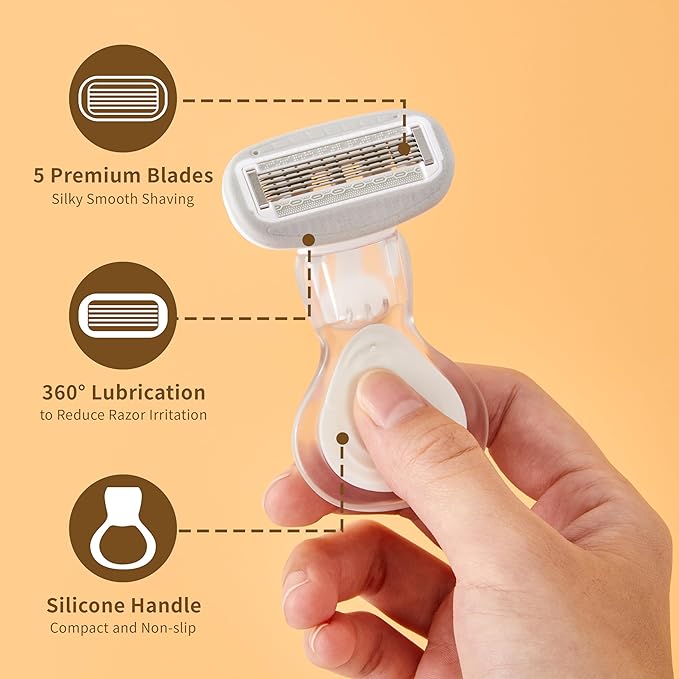 Mini Razors for Women, Extra Smooth On The Go Razor - Image 3