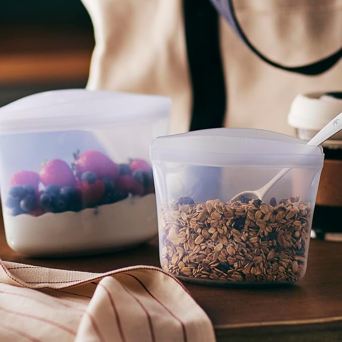 Stasher Premium Silicone Reusable Food Storage Bags, Lunch Bag, Travel - Image 3