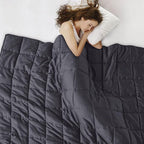 L'AGRATY Weighted Blanket 30lbs 88x104 Cooling Breathable Heavy Blanket - Image 4