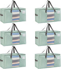 VENO 6 Pack Moving Bags, Comforter and Blanket Storage Bags by Veno