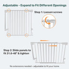 Cumbor 34" Extra Tall Baby Gate - Image 3