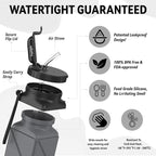 Collapsible Water Bottles 20.6oz Foldable Water Bottle BPA Free Reusable - Image 2
