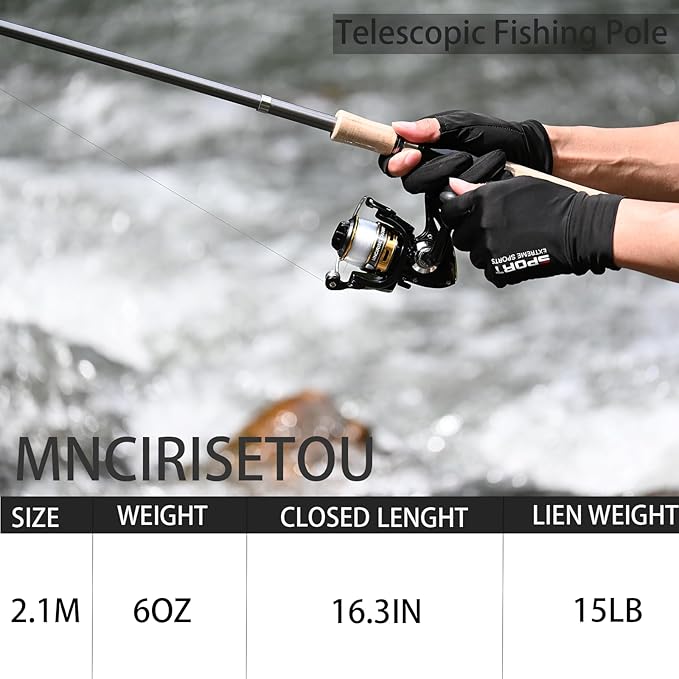 Carbon Fiber Fishing Pole Combo Set - Image 3