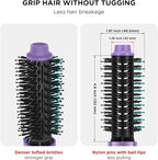 Hot Air Brush, Aima Beauty Salon One-Step Hair Dryer and Volumizer, 4-in-1 Hair Dryer Brush, Hair Styling Tools, Purple-Round
