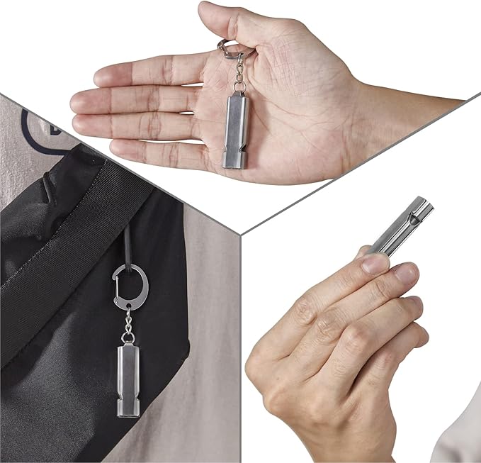 Whistle for Coaches Teachers, Emergency Survival Stainless Steel Whistles 2 Pack - Image 5