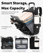Rolling Tactical Laptop Backpack, Underseat Travel Backpack - Image 2