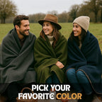 Wool Camping Blanket – 70% Wool Heavy-Duty Military Style Throw, Warm & Washable - Image 4