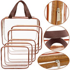APREUTY Clear Makeup Bags, TSA Approved 6Pcs Cosmetic Makeup Bags Set Clear PVC - Image 4