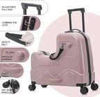 22 Inch Ride on Suitcase for Kids, Travel Luggage - Image 2
