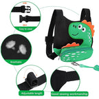 3 in 1 Toddler Harness Leash + Baby Anti Lost Wrist Link, Accmor Cute Dinosaur - Image 3