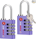 Forge Dual-Opening: Key or Combination Access Lock, TSA Approved Locks by Forge