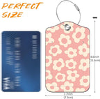 Vintage Groovy Flowers Luggage Tag - Image 2