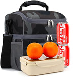FlowFly Double Layer Cooler Insulated Lunch Bag Adult Lunch Box Large Tote Bag - Image 8