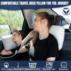 Travel & Camping Comfortable Memory Foam Pillow – Easy to Carry Portable Bag – - Image 3