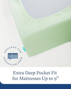 PurComfy Supersoft Crib Sheets for Boys Girls, Premium Bamboo Viscose Buttery - Image 5