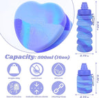 Collapsible Water Bottle for Adults, Reusable Silicone Foldable Water Bottles - Image 2