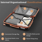 4-Piece Expandable Hardshell Luggage Set - Image 9