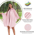 PTEROMY Hooded Rain Poncho for Adult - Image 4