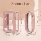 Travel Clear Makeup Bag with Makeup Brush Bag, Leather Makeup Case Toiletry Bag - Image 5