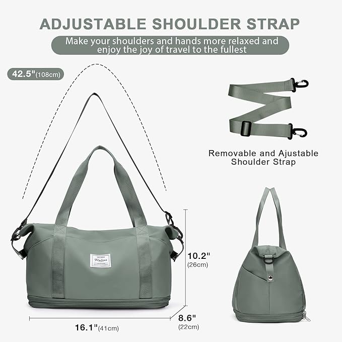 Travel Duffel Bag, Sports Tote Gym Bag, Shoulder Weekender Overnight Bag - Image 2