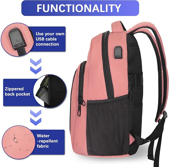 LARIPOP Travel Laptop Backpack, 15.6 Inch Business Laptop backpack - Image 3